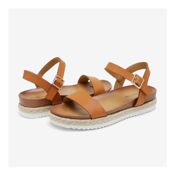 DREAM PAIRS Women’s Open Toe Ankle Strap Espadrille Casual Platform Wedge Sandal - Picture 2 of 6